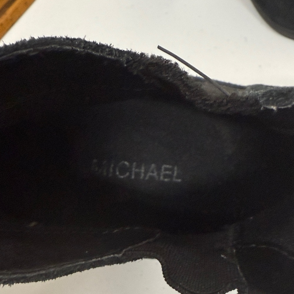 MICHAEL Michael Kors Black Suede Ankle Booties - Picture 6 of 6
